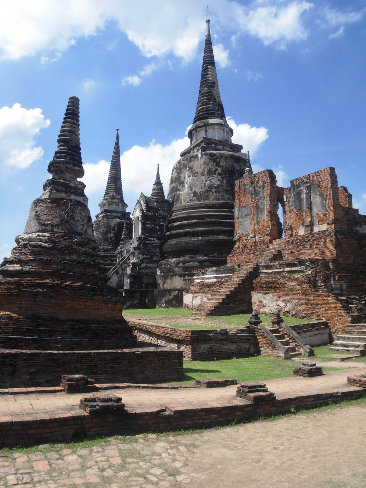 Alte Chedis von Wat Phra Si Sanphet in Ayutthaya